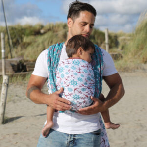 bandolera-yaro-ahoy-spongy-white-emerald-red-linen-porteo-ergonomico-store